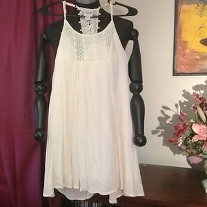 A Cream & Lace Mossimo Supply Co Short Mini Dress